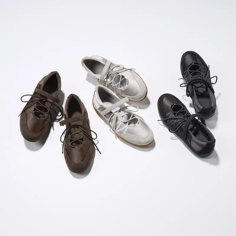 GU - Giày ballet sneakers buộc dây