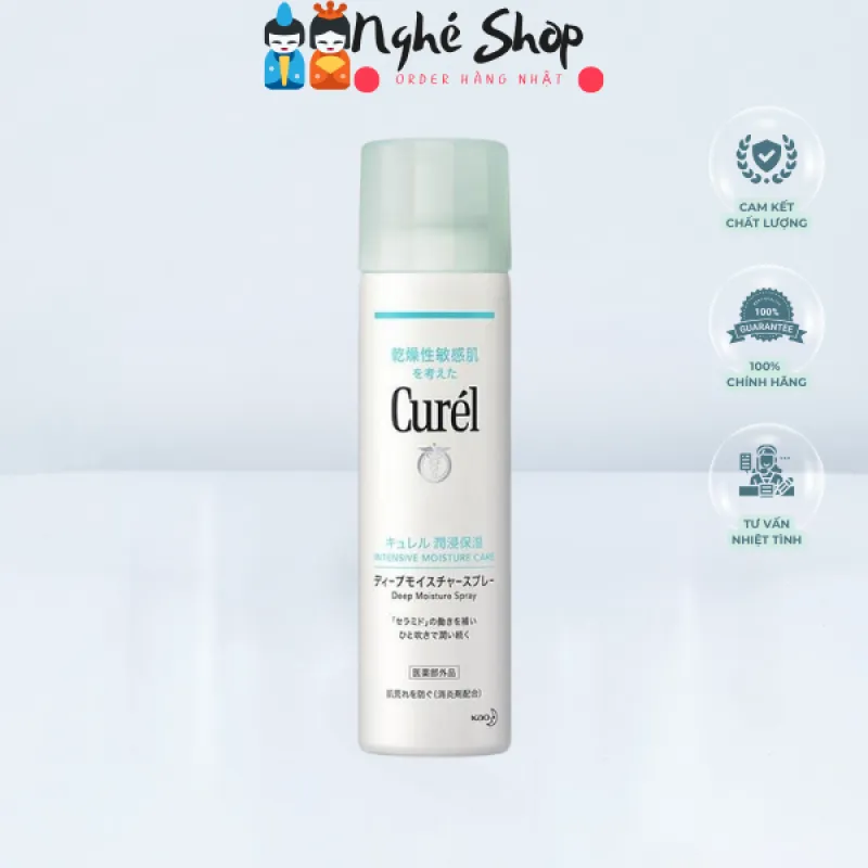 Curél - Xịt dưỡng da cấp ẩm chuyên sâu Curél Deep Moisture Spray