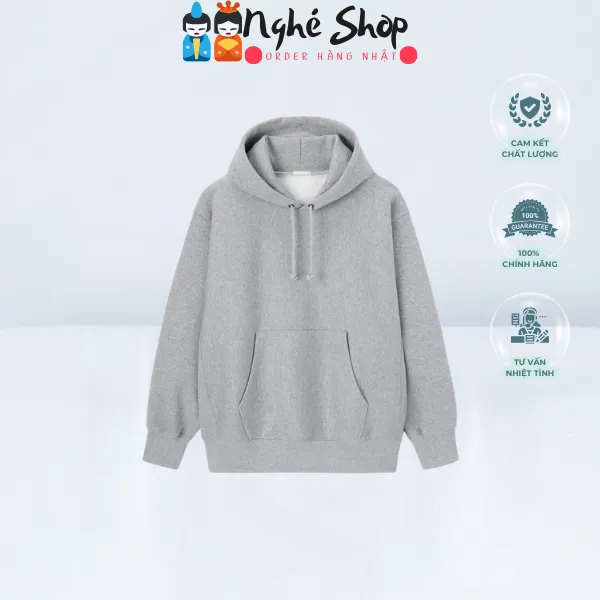 GU - Áo nỉ Hoodie Gray_XS