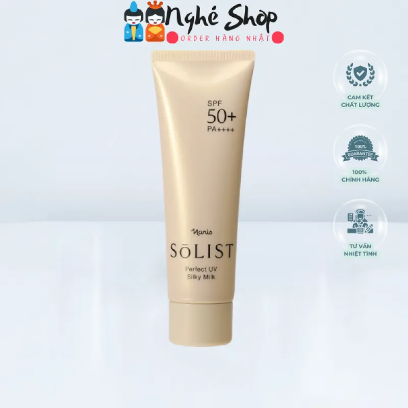 NARIS - Sữa Chống Nắng Bảo Vệ Da Mặt Và Toàn Thân Naris SOLIST Perfect UV Silky Milk