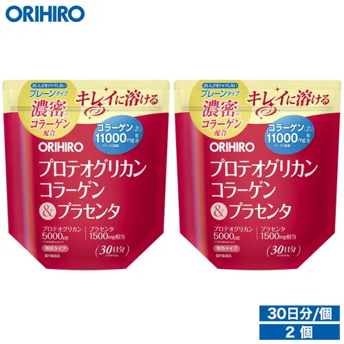 Orihiro -  Collagen bột tổng hợp Proteoglycan Collagen & Placenta 180g