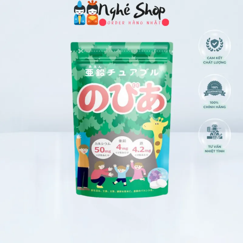 Viên Uống Bổ Sung Sắt, Kẽm, Canxi Cho Trẻ Từ 1 Tuổi Children’s Nobia Aen Chewable