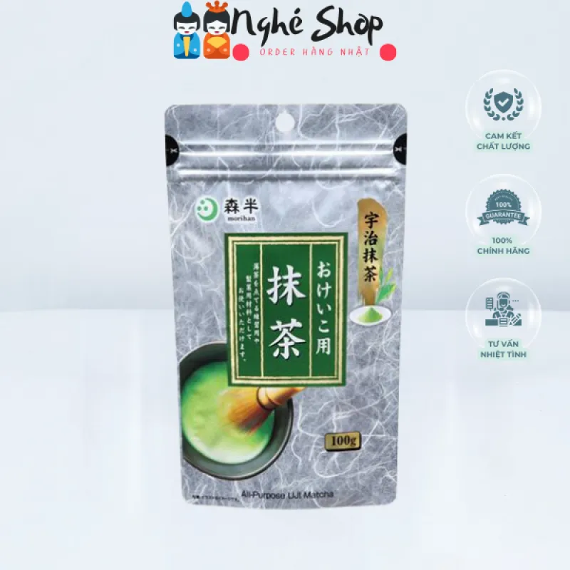 Bột Matcha nguyên chất Morihan 100g