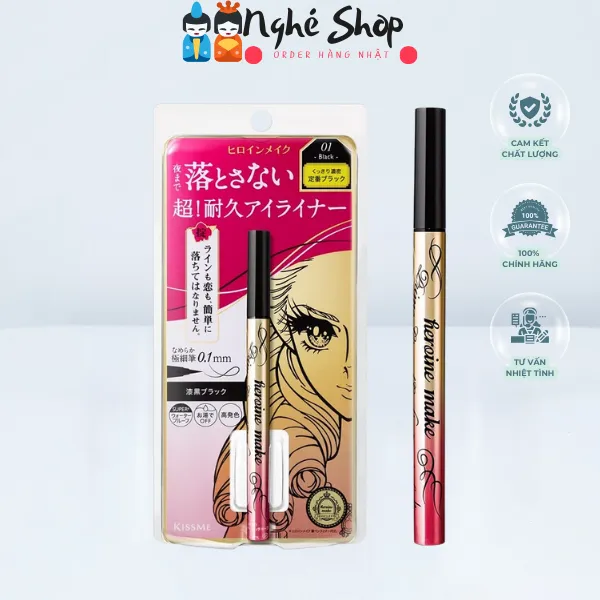 Heroine - Bút Kẻ Mắt Heroine Make Prime Liquid Eyeliner Rich Keep 02 Brown Black (0.40ml)