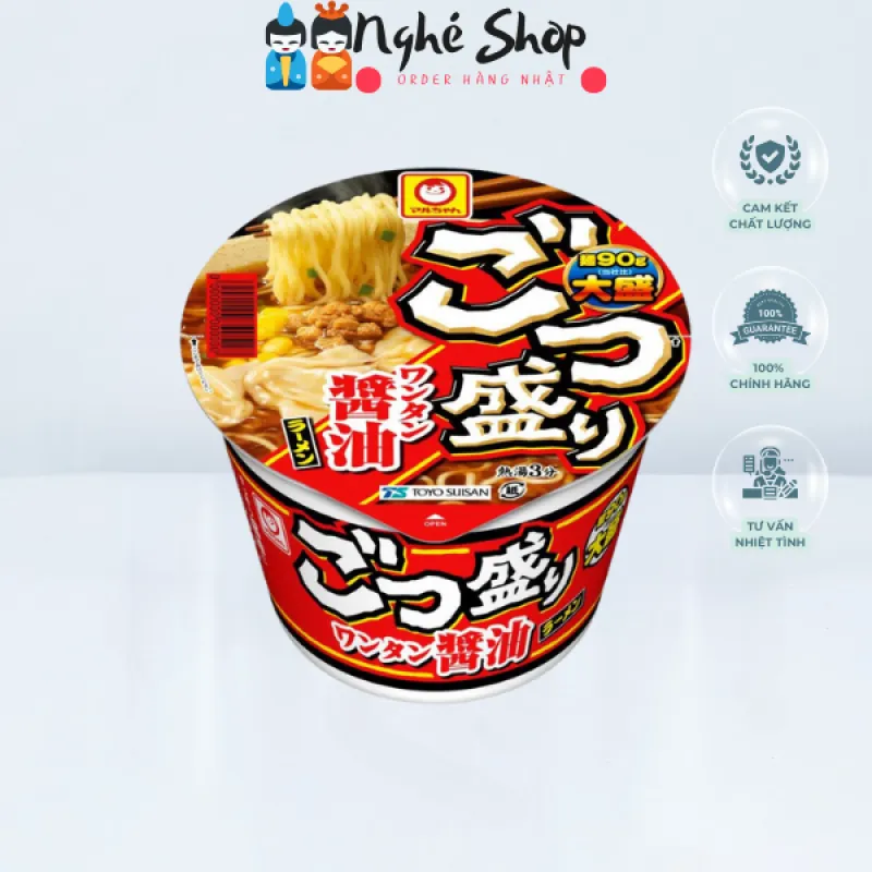 Ramen cốc hoành thánh nước tương Maruchan 117g (Màu đỏ)