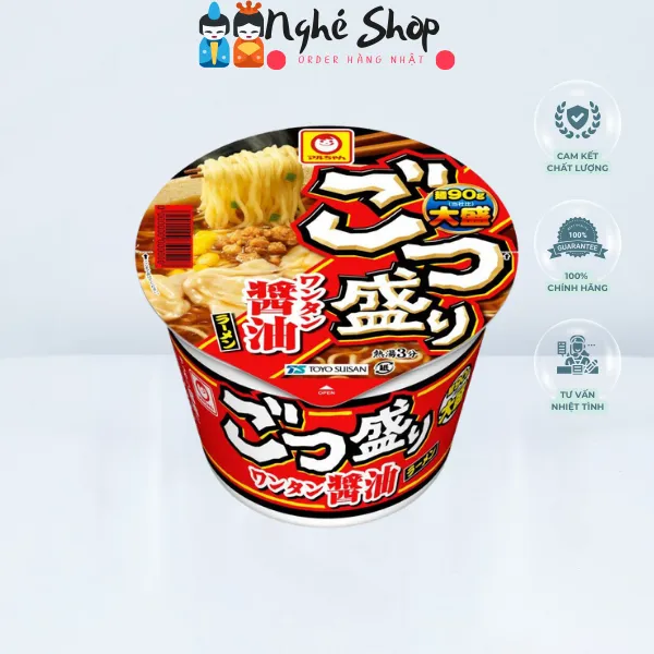 Ramen cốc hoành thánh nước tương Maruchan 117g (Màu đỏ)