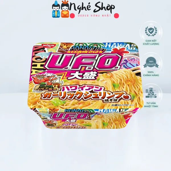 Yakisoba U.F.O vị tôm Hawaii Nissin 146g