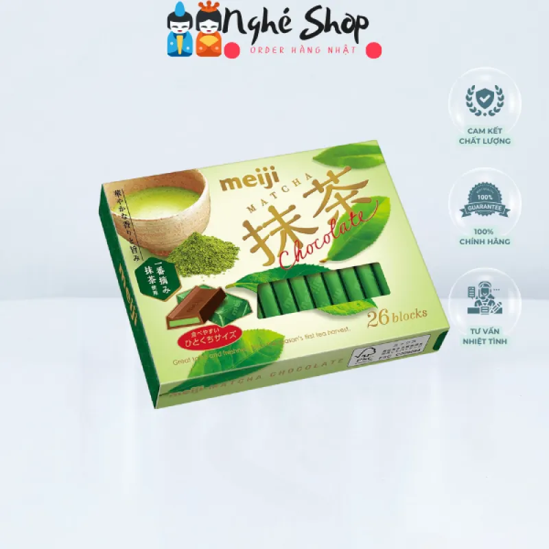 MEIJI - Socola vị trà xanh Matcha 26 miếng