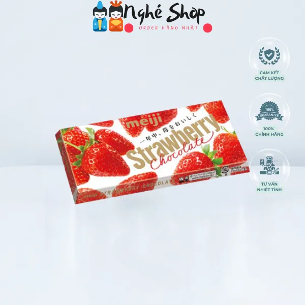 MEIJI - Socola vị dâu Strawberry 46g