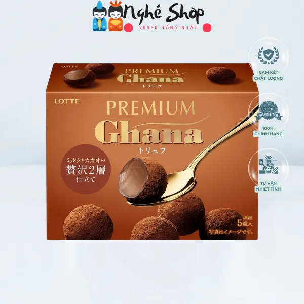 LOTTE-Chocolate GHANA vị Truffle 49g