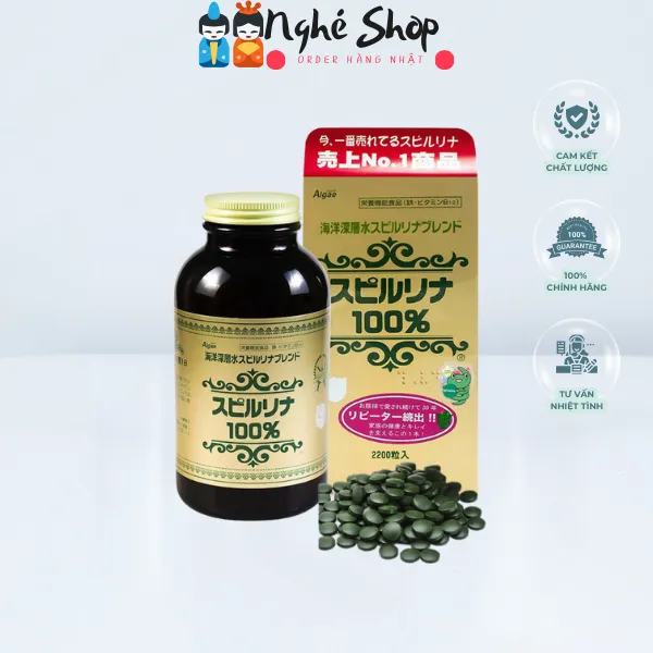 JAPAN ALGAE- Tảo xoắn SPIRULINA 2200 viên