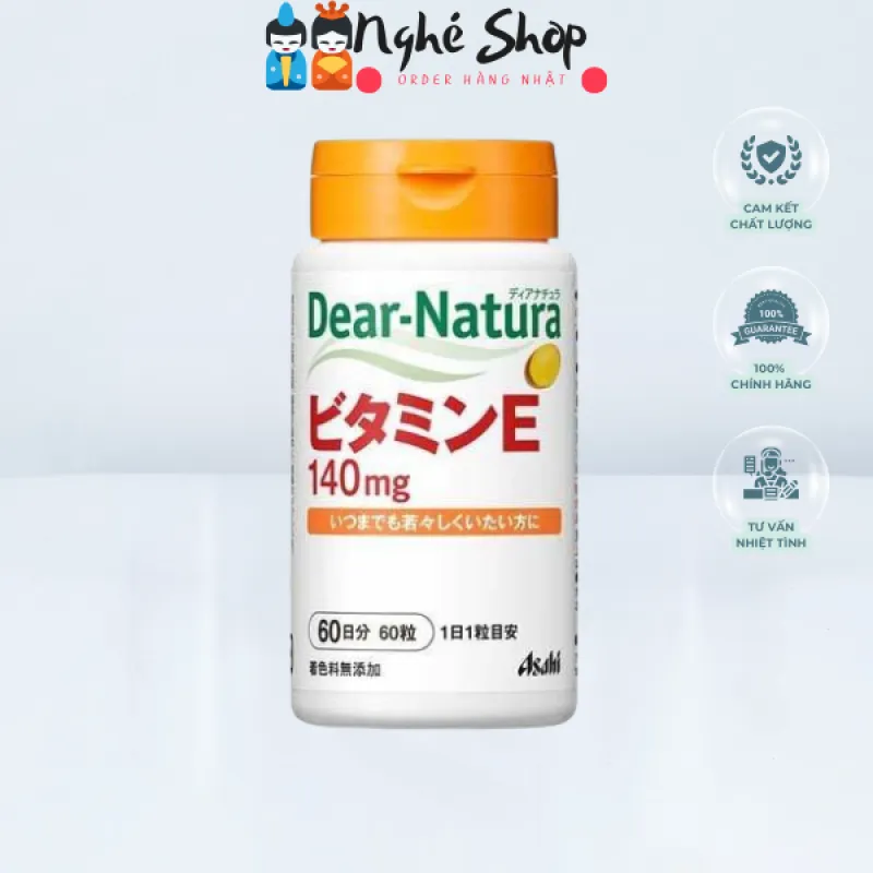 DEAR NATURA - Viên uống Vitamin E 140mg 60 ngày