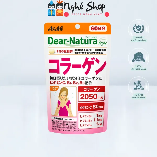 DEAR NATURA - Viên uống Collagen + Vitamin tổng hợp 60 ngày