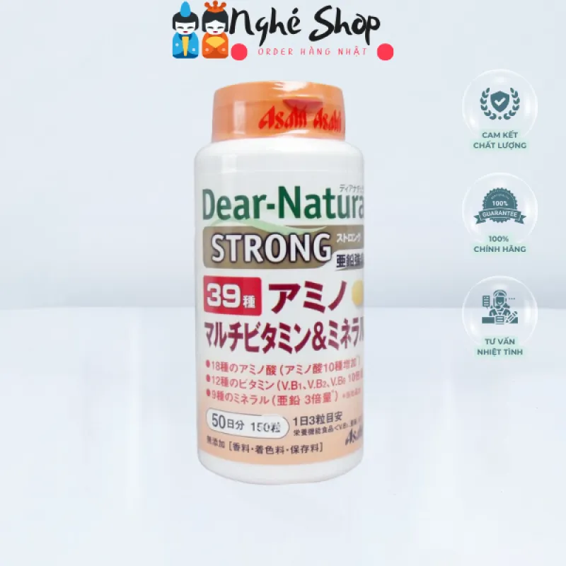 DEAR NATURA - Viên uống STRONG 39 loại Amino, Vitamin, Khoáng chất 50 ngày