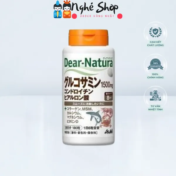 DEAR NATURA - Viên uống Glucosamine Chondroitin Hyaluronic 180 viên