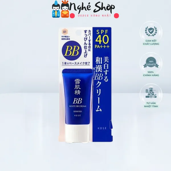 KOSÉ - Kem nền BB Cream Sekkisei 01