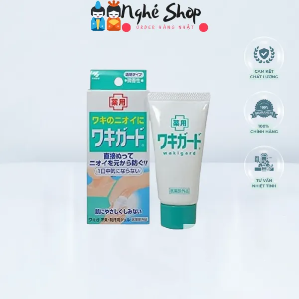 KOBAYASHI - Gel khử mùi ngăn mồ hôi vùng nách Kobayashi Wakigard 50g