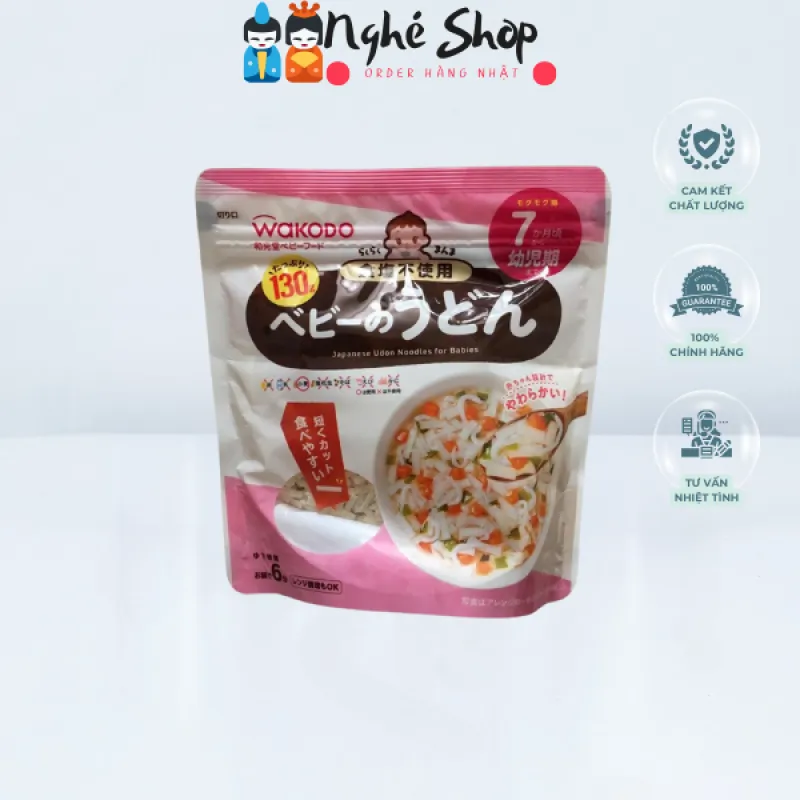 WAKODO- Mì Udon ăn dặm cho bé từ 7 tháng 130g