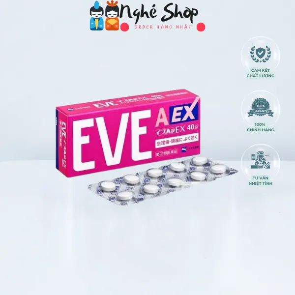 EVE - Thuốc giảm đau, hạ sốt EVE A EX 40 viên