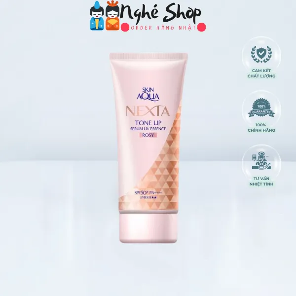 ROHTO- Kem dưỡng da SKIN AQUA NEXTA Tone Up Serum UV Essence 70g