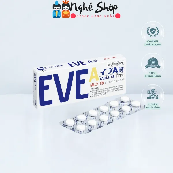 EVE - Thuốc giảm đau, hạ sốt EVE 24 viên