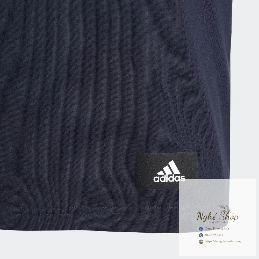 ADIDAS - Áo thun nam ADIDAS  Sportswear xanh dương H39793