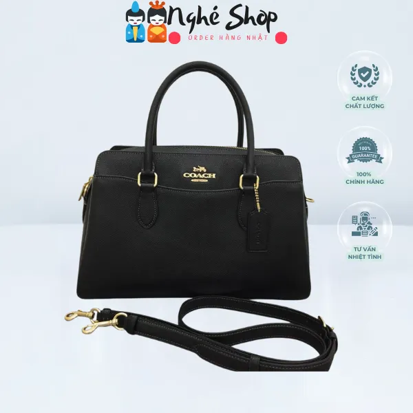 COACH - Túi xách màu đen Darcie Carryall Bag CH172 SVW3K