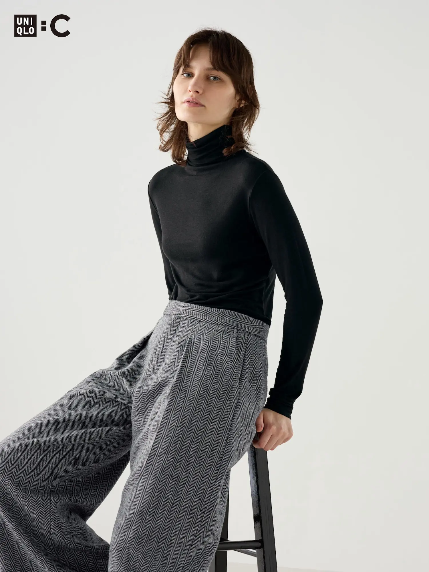 UNIQLO - Áo giữ nhiệt cổ lọ pha cashmere HEATTECH