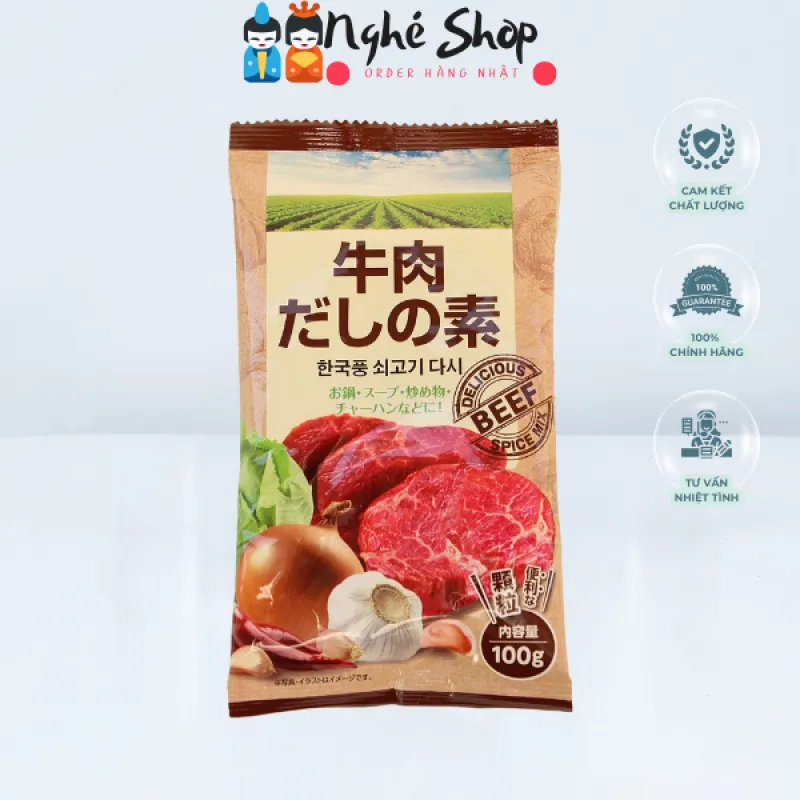 GYOMU SUPER - Hạt nêm bò Gyuniku Dashi No Aji 100g