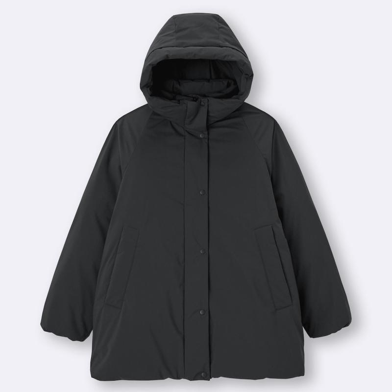GU - Áo khoác ấm dáng lửng chống gió, chống thấm nước