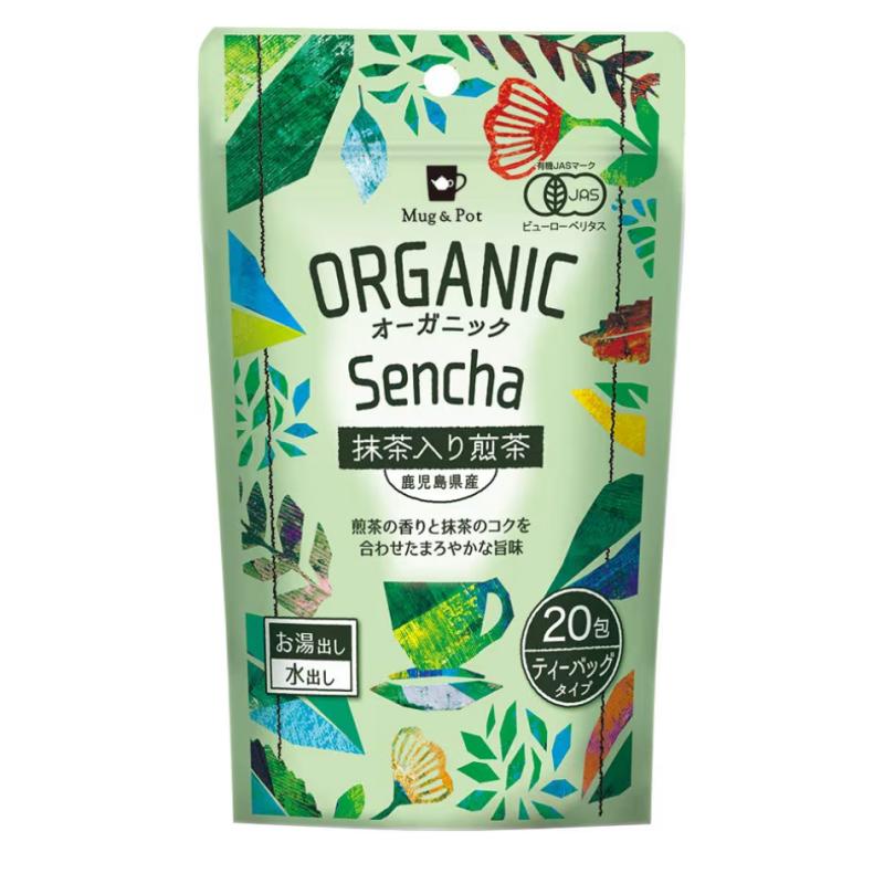 Mug&Pot - Trà xanh Sencha hữu cơ túi lọc (20 túi)