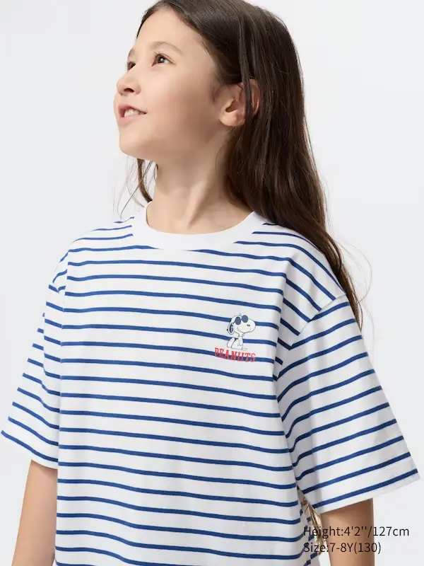 UNIQLO - Áo thun UT cho bé gái hoạ tiết Peanuts form rộng (Mã 485490)