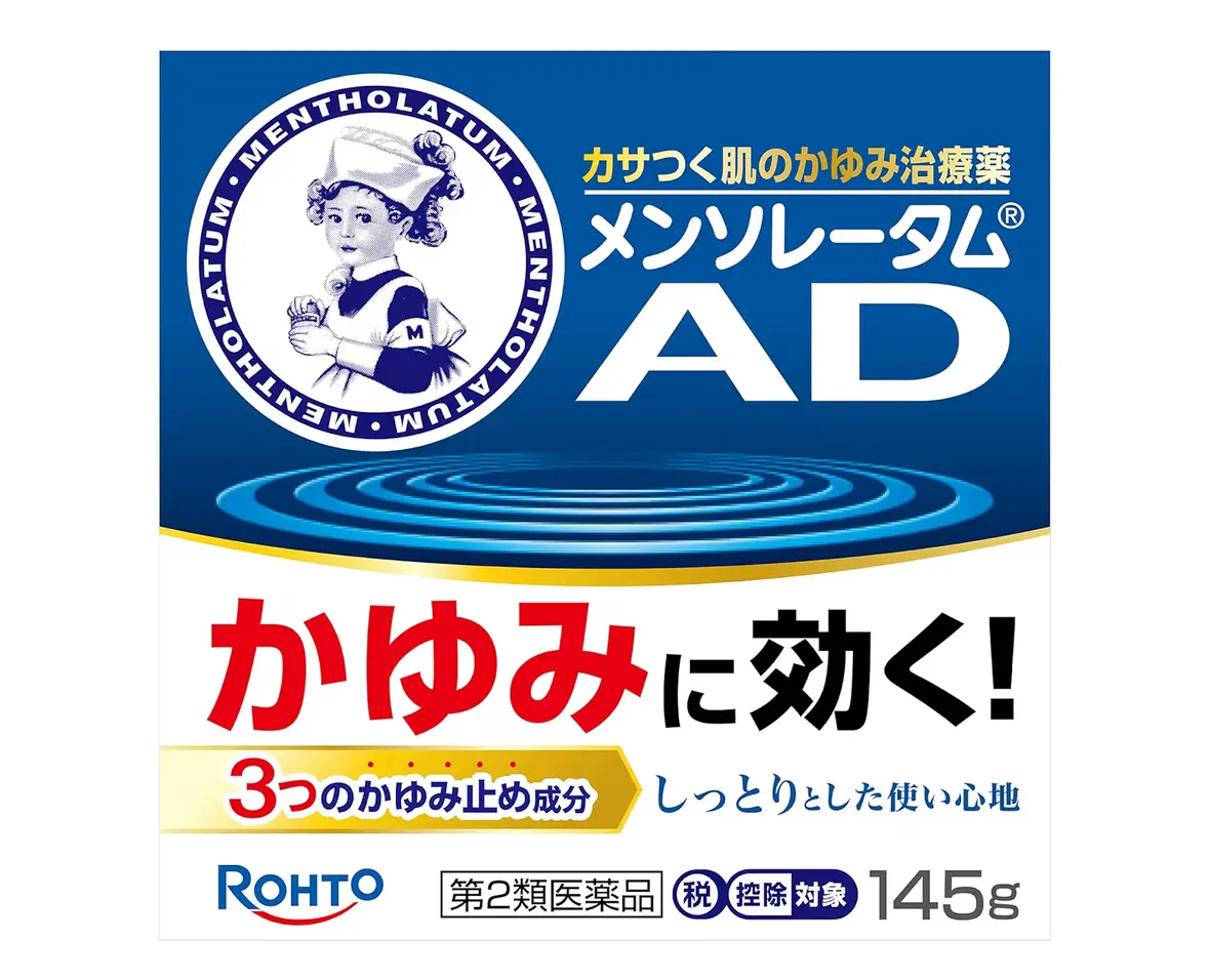 ROHTO - Kem dưỡng ngăn ngừa ngứa, viêm da Mentholatum AD 145g