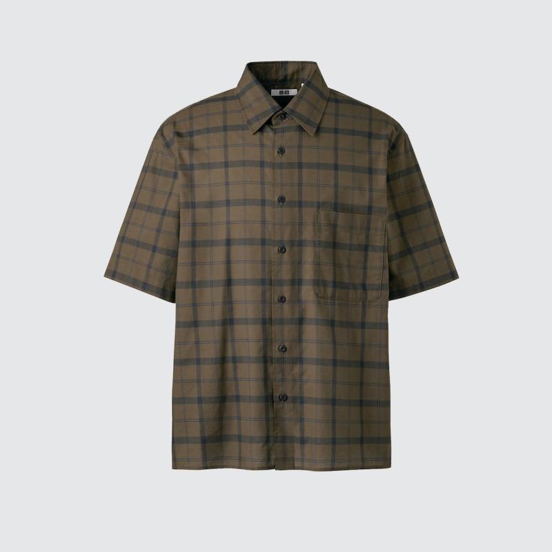 UNIQLO - Áo sơ mi nam kẻ caro Uniqlo U
