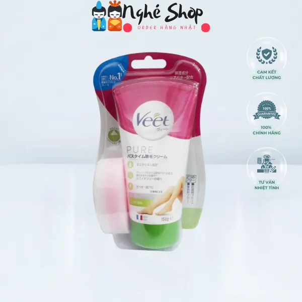 Veet - Kem tẩy lông PURE Bathtime  Hair Removal Cream