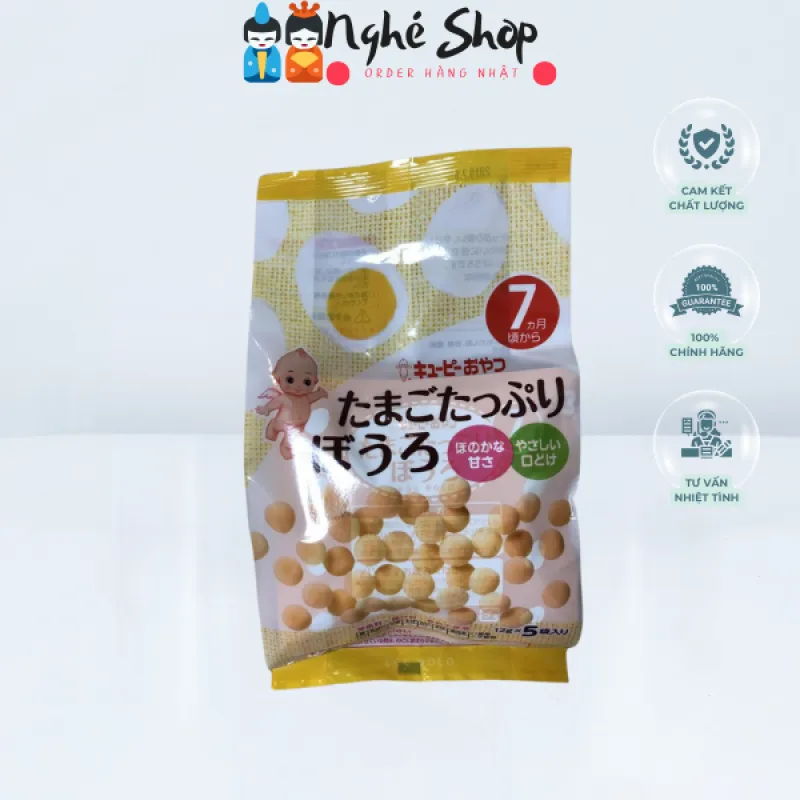 KEWPIE- Bánh ăn dặm trứng sữa - 7 tháng