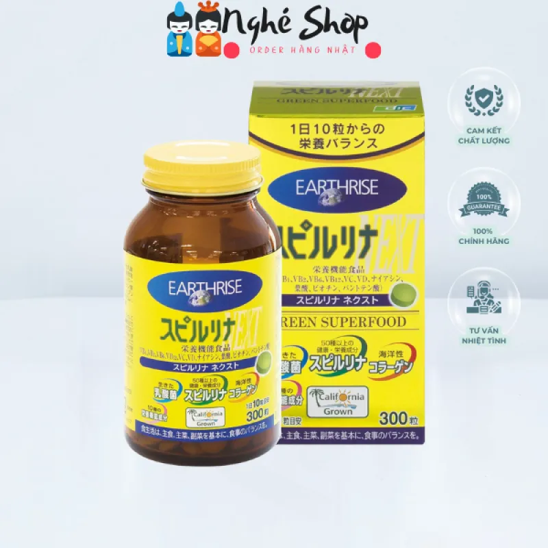 DIC - Tảo xoắn Spirulina NEXT 300 viên