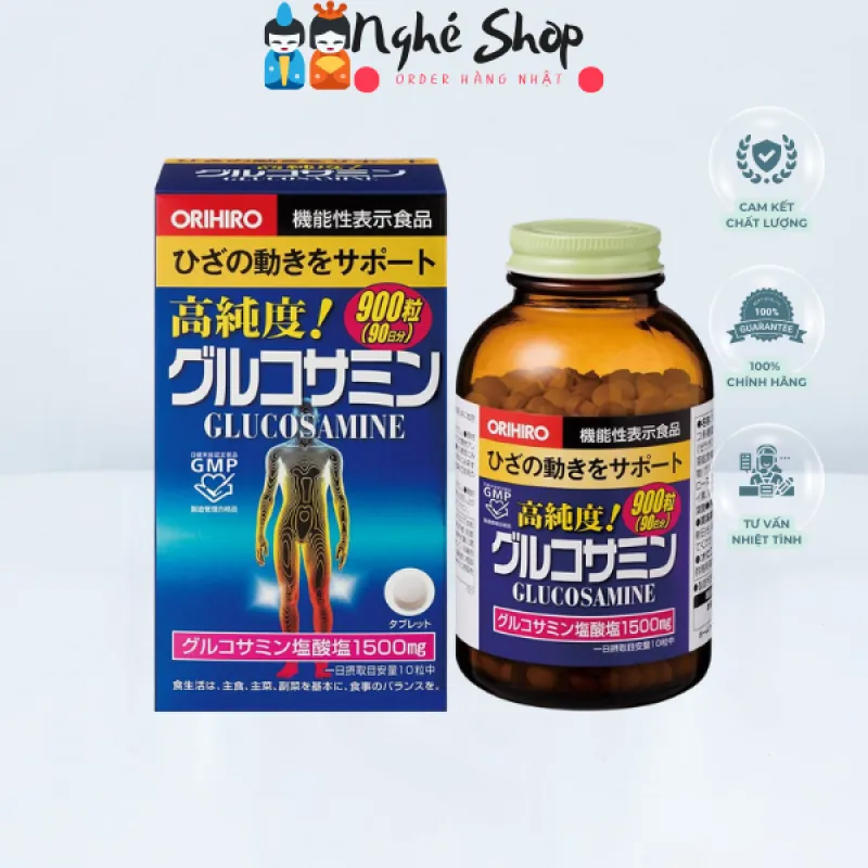 ORIHIRO - Viên uống bổ xương khớp Glucosamine 900 viên