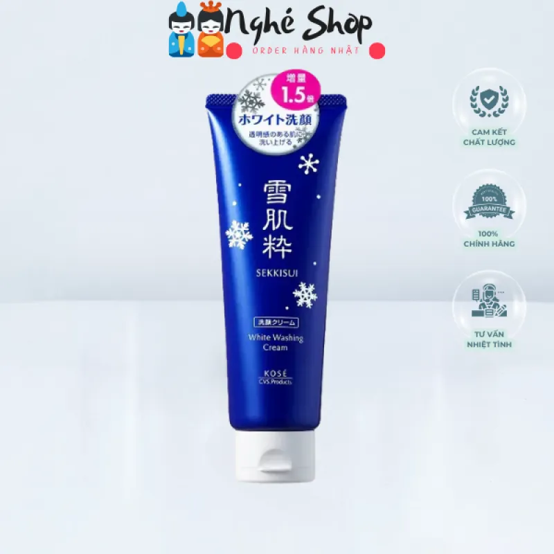 KOSÉ - Sữa rửa mặt thảo dược SEKKISUI White Washing Cream